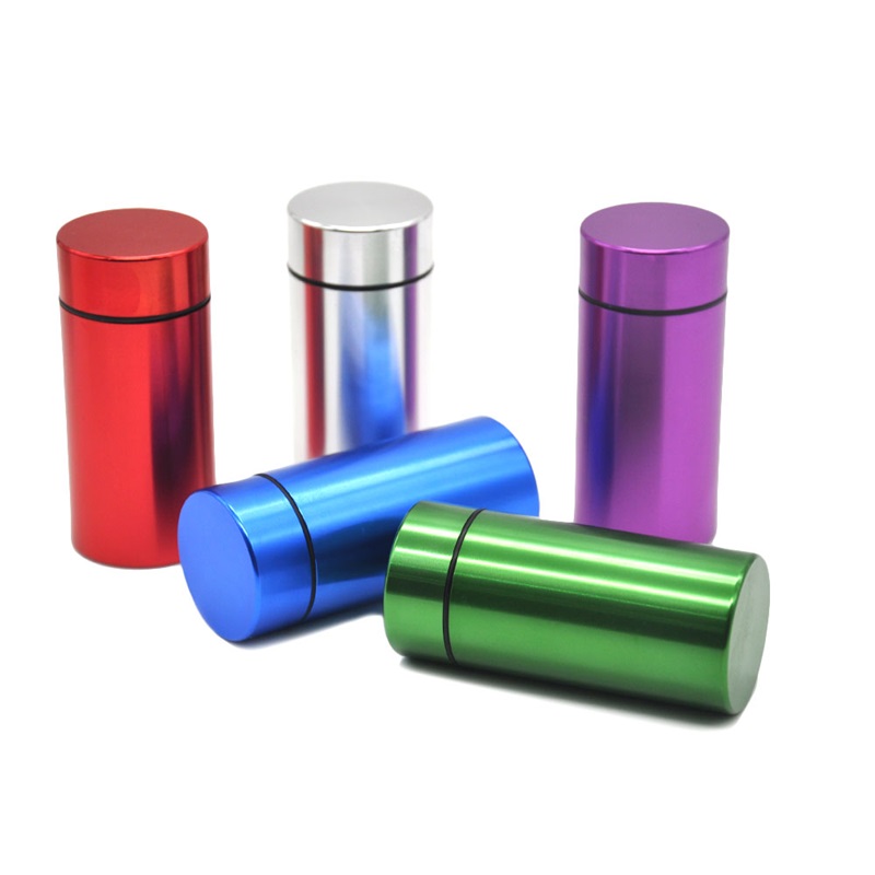 Smell Proof Weed Container Jar Air Tight Weed Container Metal Custom Stash Jar Container Smoking Accessories Wholesale