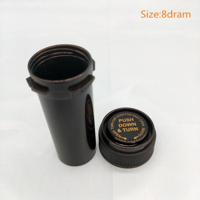 Smell children resistant proof pill bottle reversible pharmacy vials