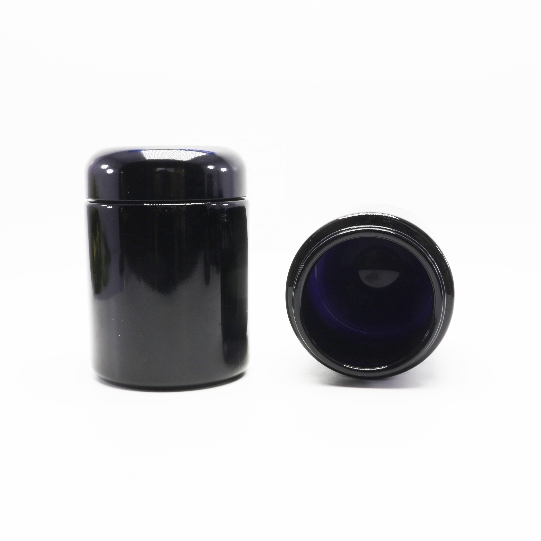 Smell proof 2 oz 3 oz 5 oz weed empty storage container round bottom VJ-87S