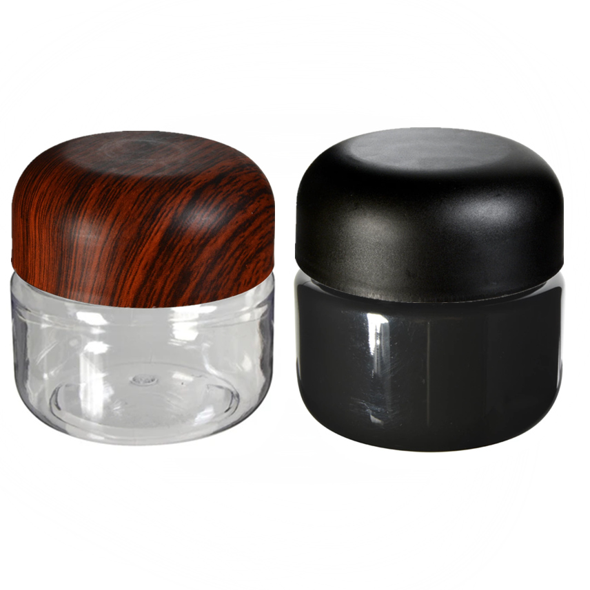 Smell proof 60 ml 90 ml 120 ml 150ml 200ml airtight weed stash Plastic jar child proof cbd flower container with  cap