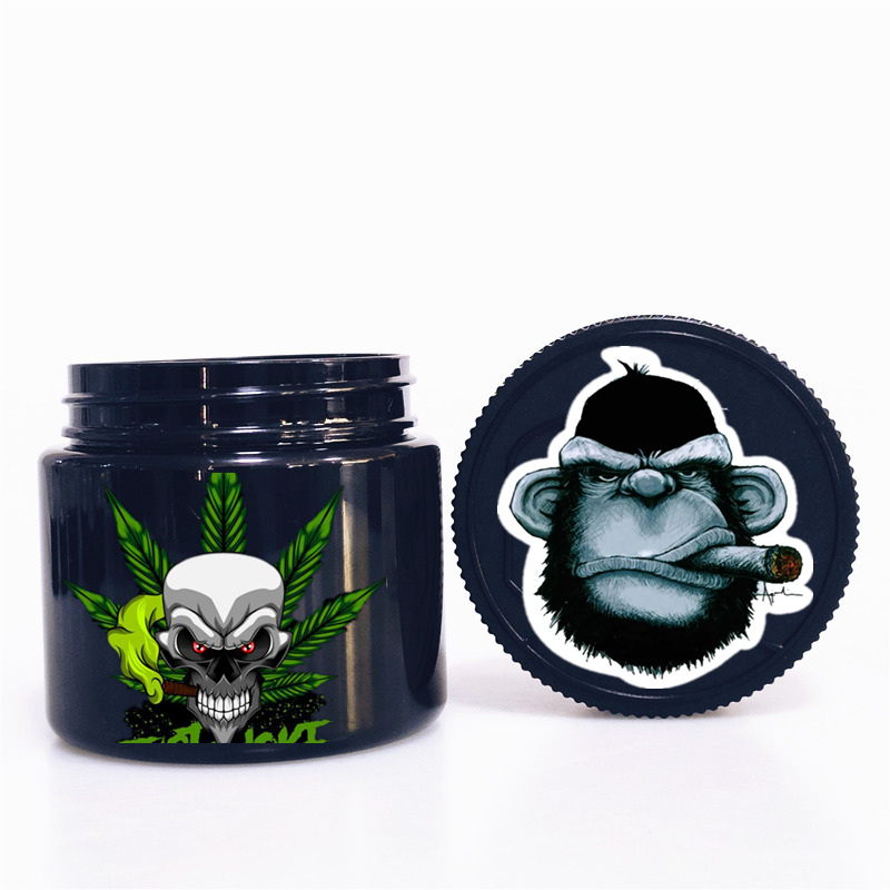 Smell proof 60 ml 90 ml 120 ml 150ml 200ml airtight weed stash Plastic jar child proof cbd flower container with cap