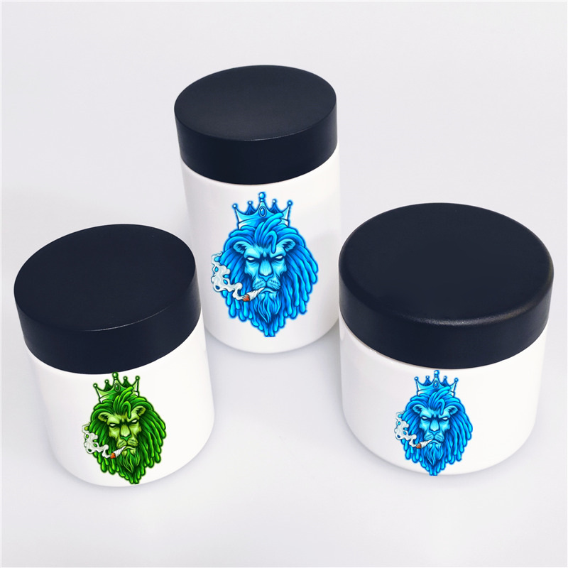 Smell proof 60 ml 90 ml 120 ml 150ml 200ml airtight weed stash Plastic jar child proof cbd flower container with cap