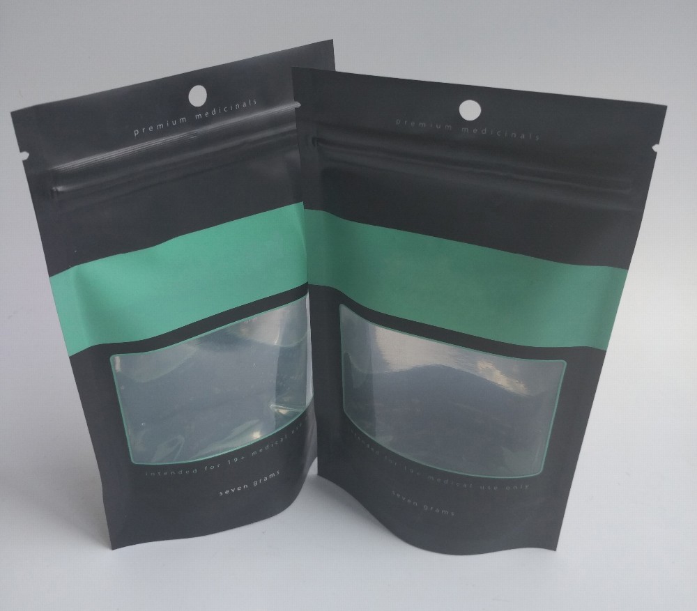 Smell proof plastic bag ziplock child resistant for hemp flower other packaging materials