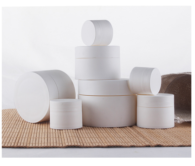 Smooth Silk Screen Printing 30g 50g 100g 150g White PP Cream Plastic Cosmetic Jar
