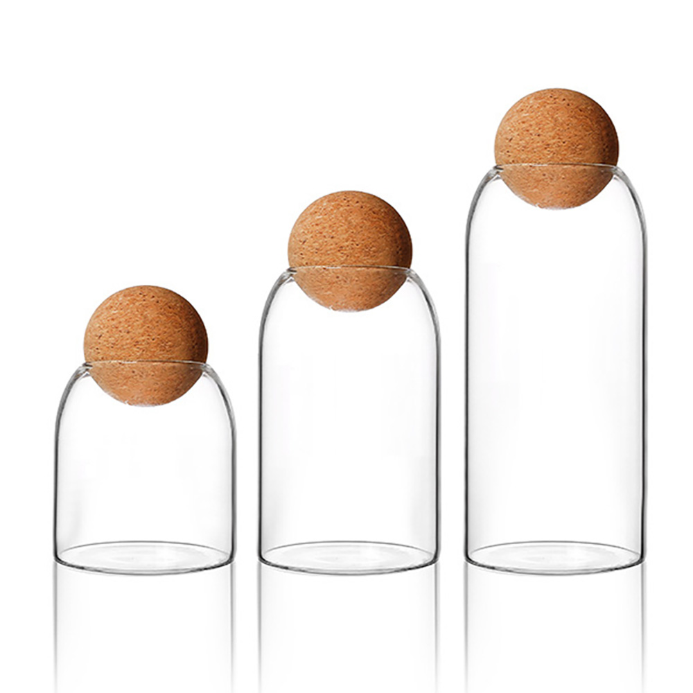 Smooth mouth Straight glass jar with tap