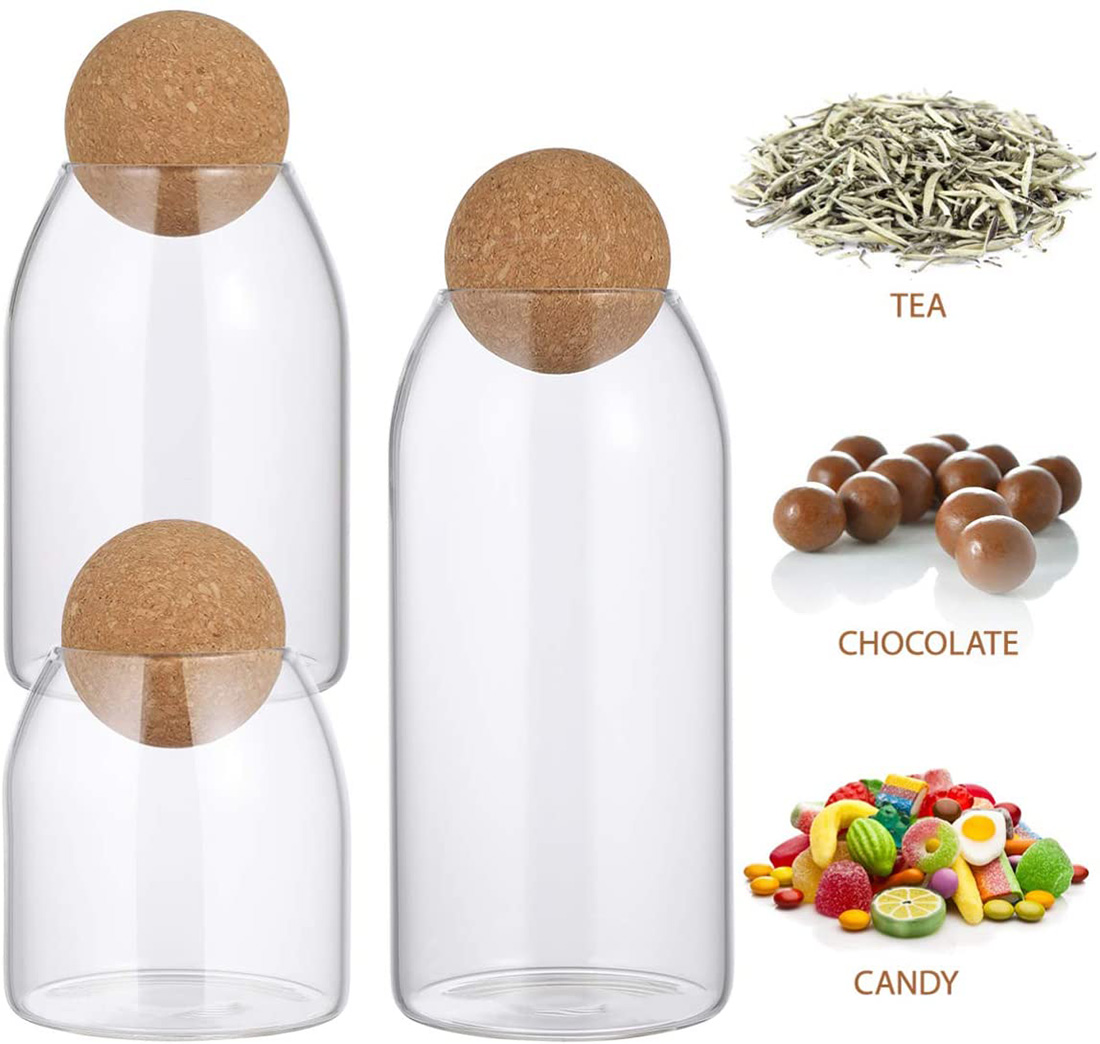 Smooth mouth Straight glass jar with tap