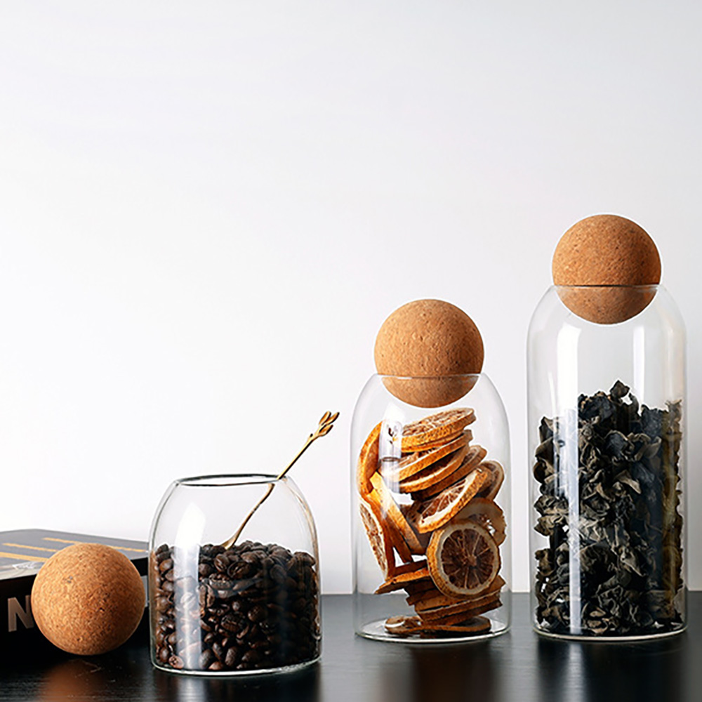 Smooth mouth Straight glass jar with tap