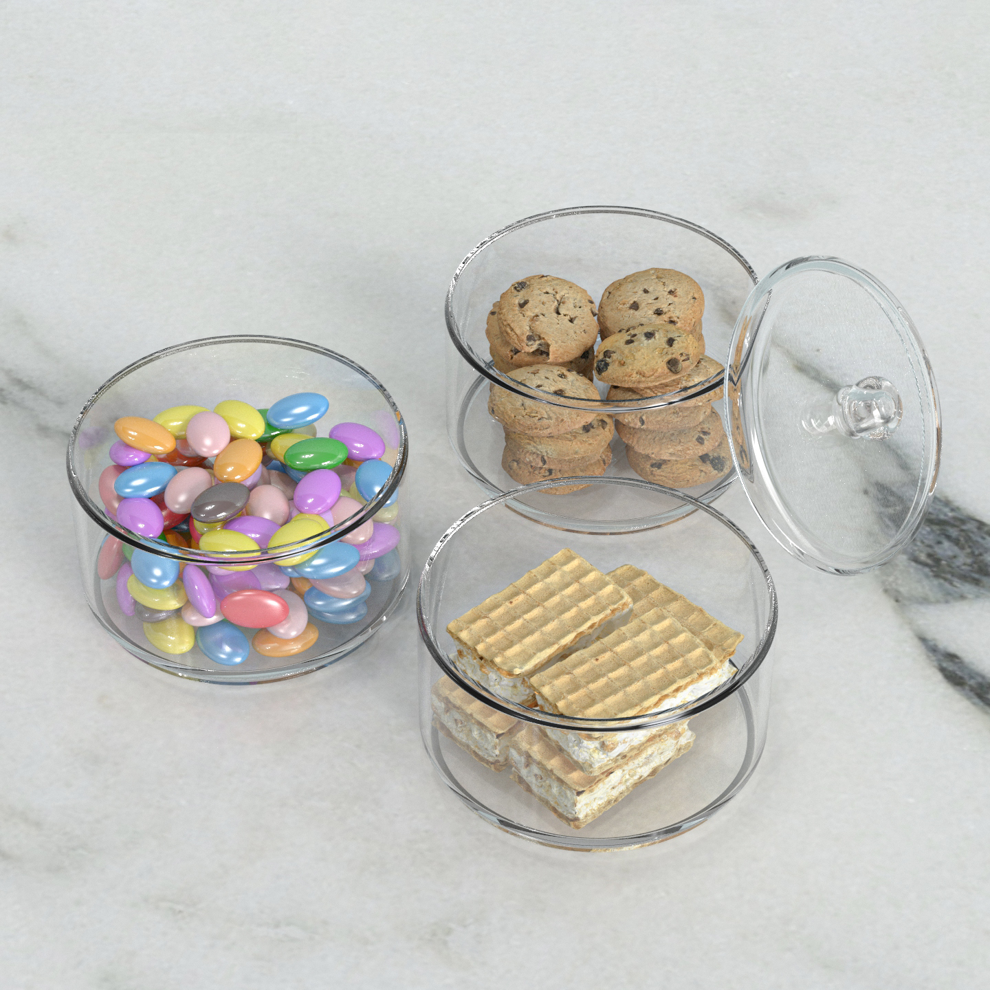 Snack/Cookie /cake Container/Canister/Organizer/Apothecary acrylic bottle candy pills jar