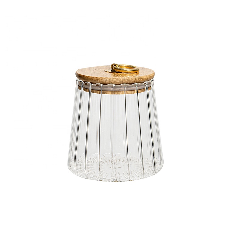 Snack storage hermetically sealed glass jar