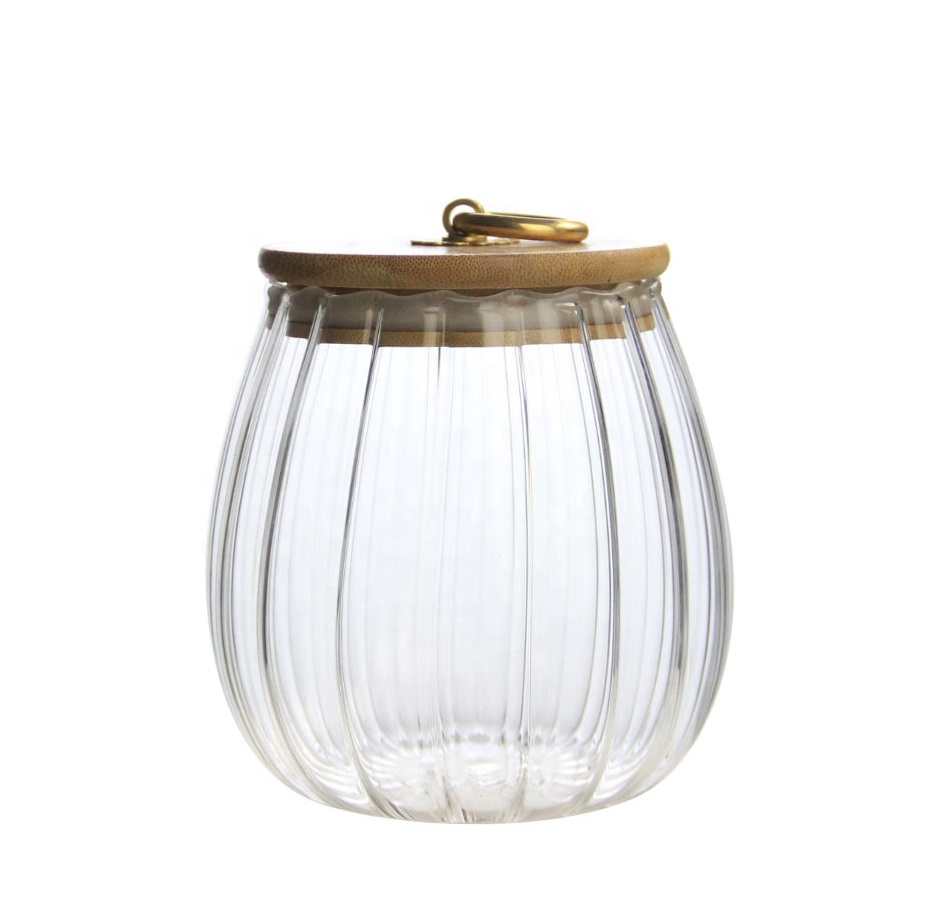 Snack storage hermetically sealed glass jar
