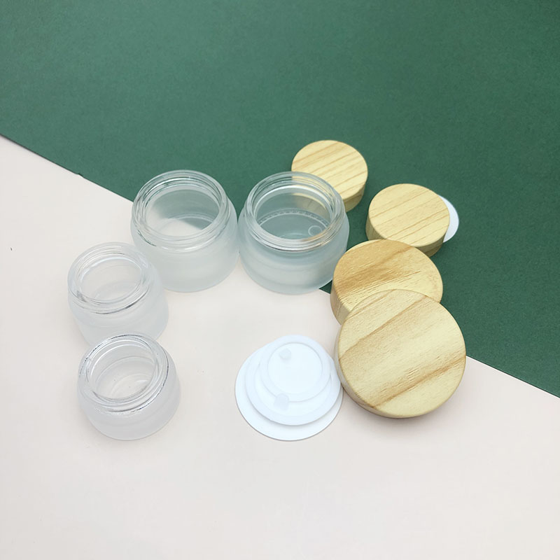 So nice glass cream jar 10g cream jar white cosmetic jar glass with wide open mouth