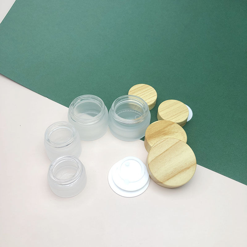 So nice glass cream jar 10g cream jar white cosmetic jar glass with wide open mouth