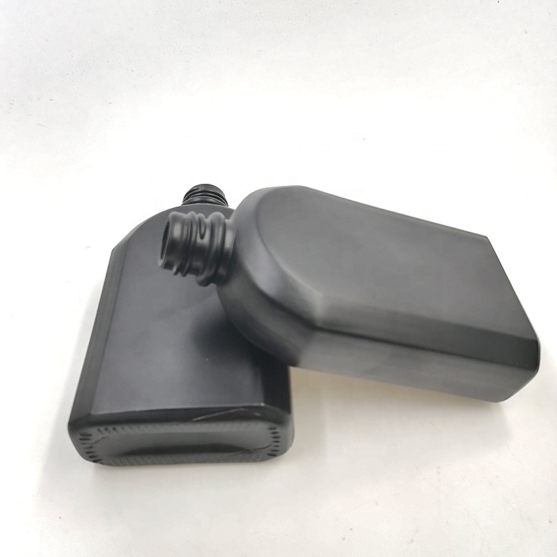 Soft Drinking Black Spray flat pantone 500ml coffee kombucha Matte juice beverage glass bottle cold brew metal black cap