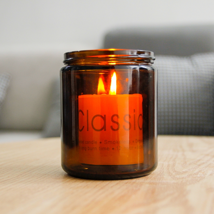 Soy Amber Candle Jars 8oz 250g Wholesale With Metal Lid Amber Jars With Metal Lid for Candles