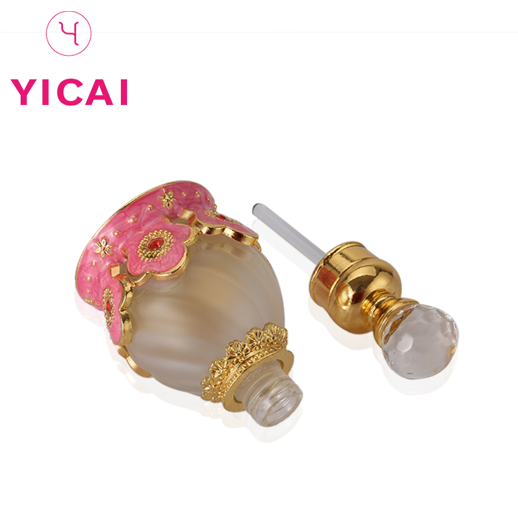 Special Design 10ml 15ml Dropper Glass Flower Shaped Arabic Oil Perfume Bottle