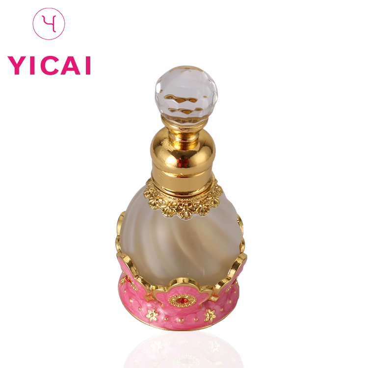Special Design 10ml 15ml Dropper Glass Flower Shaped Arabic Oil Perfume Bottle