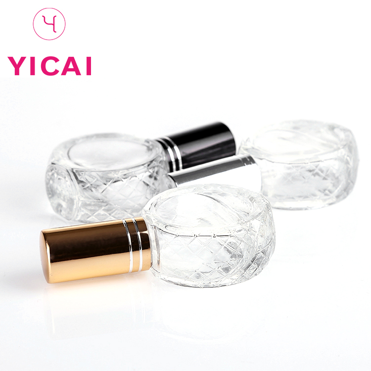 Special Design 10ml Portable Pocket Clear Round Spray Perfume Bottle Glass