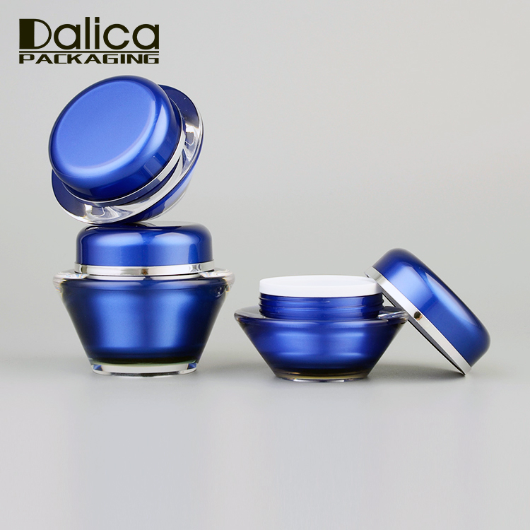 Special Design Blue Empty 15g/30g/50g Acrylic Cream Container Jar