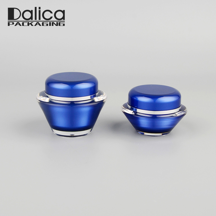 Special Design Blue Empty 15g/30g/50g Acrylic Cream Container Jar