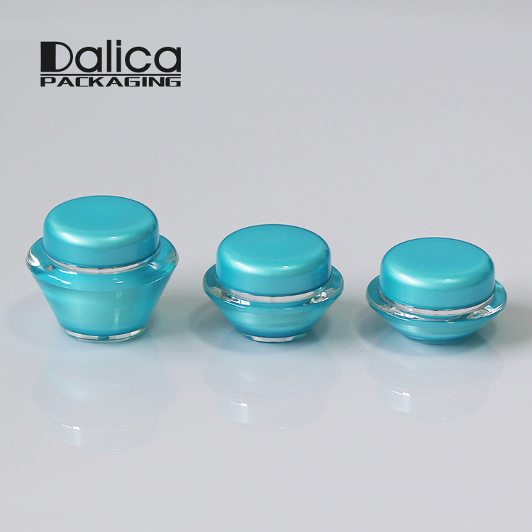 Special Design Blue Empty 15g/30g/50g Acrylic Cream Container Jar