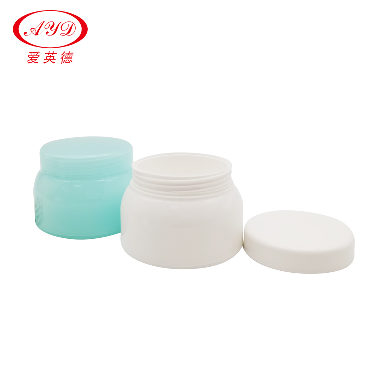 Special face cream jars luxury 30g/ 50g /1oz /2oz double wall cream jar lovely skin care cream jar with spoon