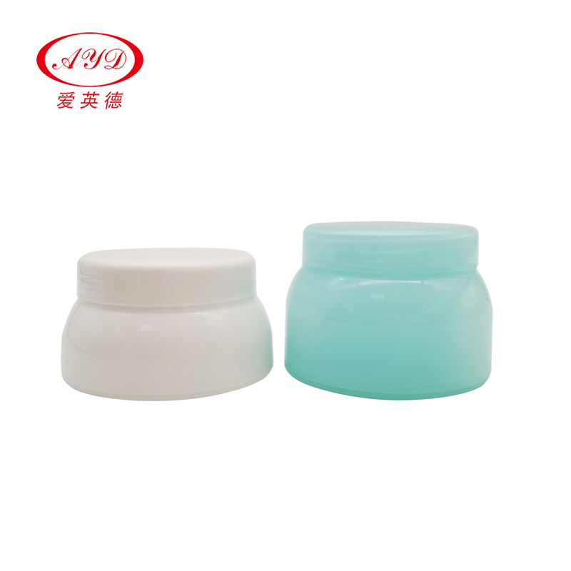 Special face cream jars luxury 30g/ 50g /1oz /2oz double wall cream jar lovely skin care cream jar with spoon