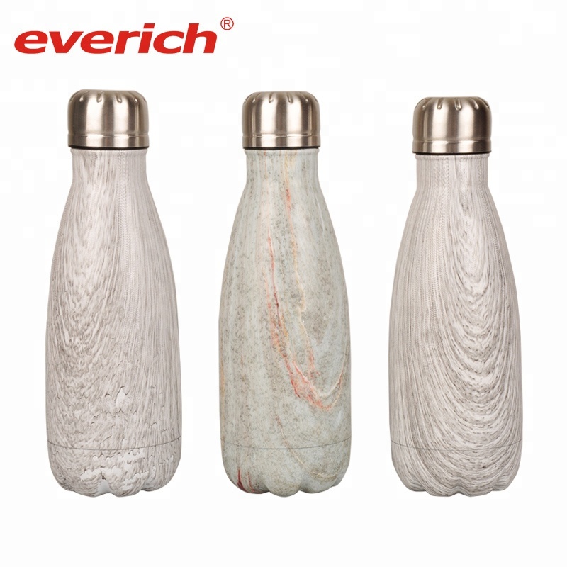 Special wooden pattern cola bottle insulated bottle vacuum flask