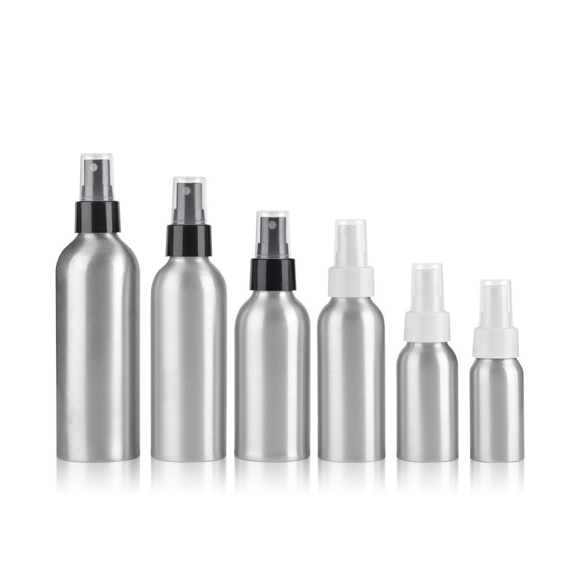 Specially packaging 50ml 100ml shampoo perfume spray aluminum cosmetic bottle