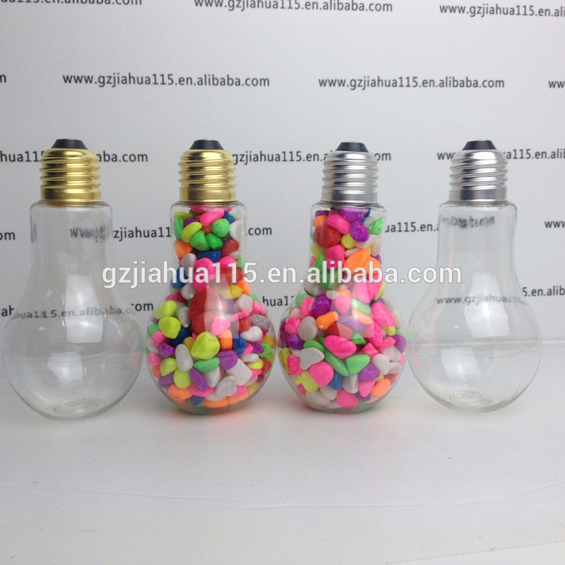 Spice Container Metal Lid 100ml,150ml & 200ml Light Bulb Jars Wholesale Price Plastic Storage Bottles & Jars Skin Care Cream PET