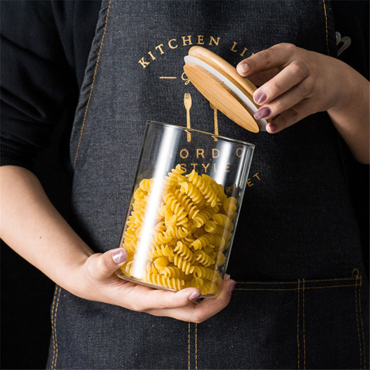 Spice Glass Jar Airtight Organizer Storage Small Kitchen Glass Nuts Storage Jar