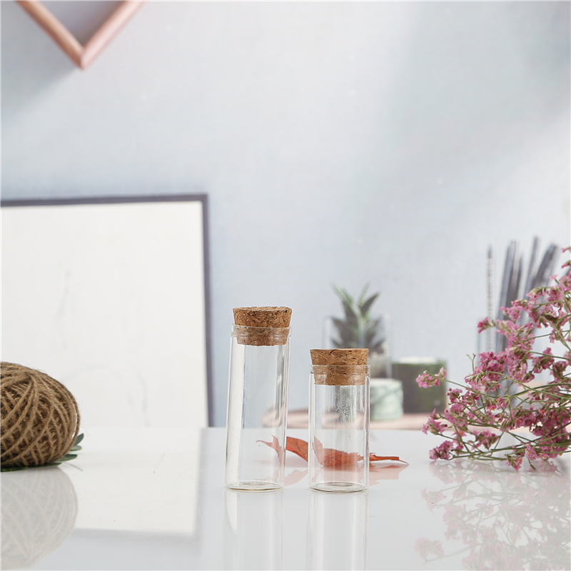 Spice Glass Jar Tube-Type Glass Bottle High Borosilicate Glass Storage Tube