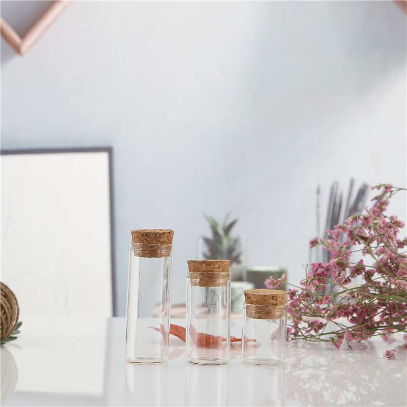 Spice Glass Jar Tube-Type Glass Bottle High Borosilicate Glass Storage Tube