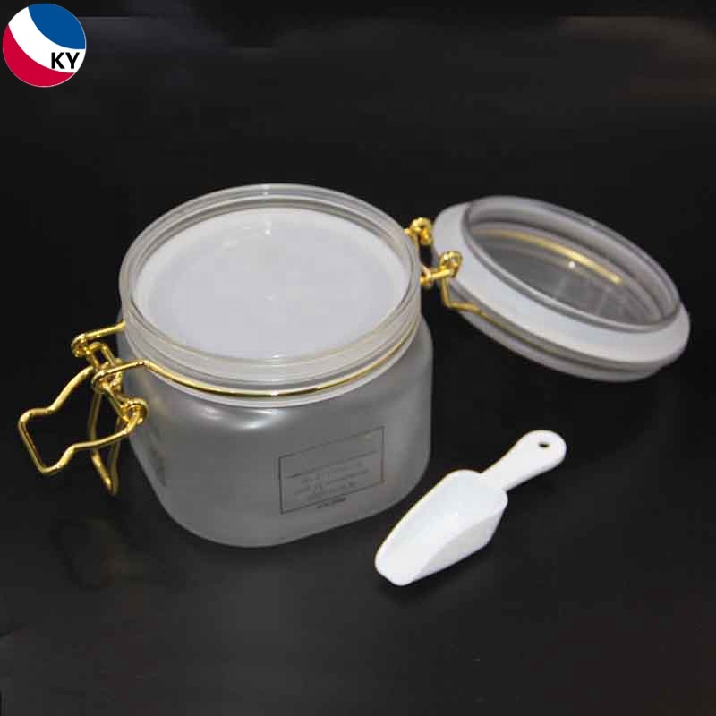 Spice Jar Plastic Jar Empty Plastic 300G 200G with Airtight Locking 250ml with White Skin Care Cream Lid Pet Good