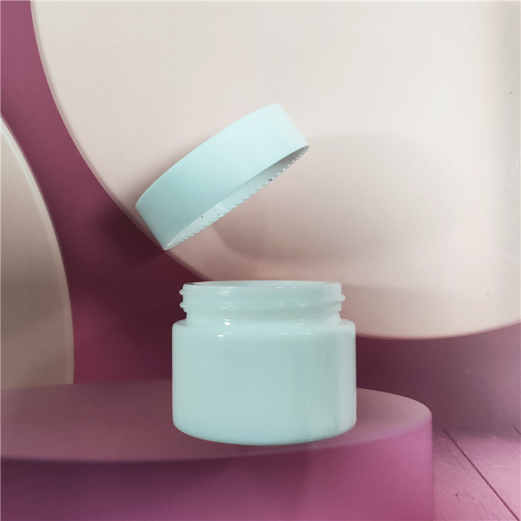 Spot 100g white porcelain cream bottle ceramic jar 100g cosmetic packaging material White porcelain cosmetic containers