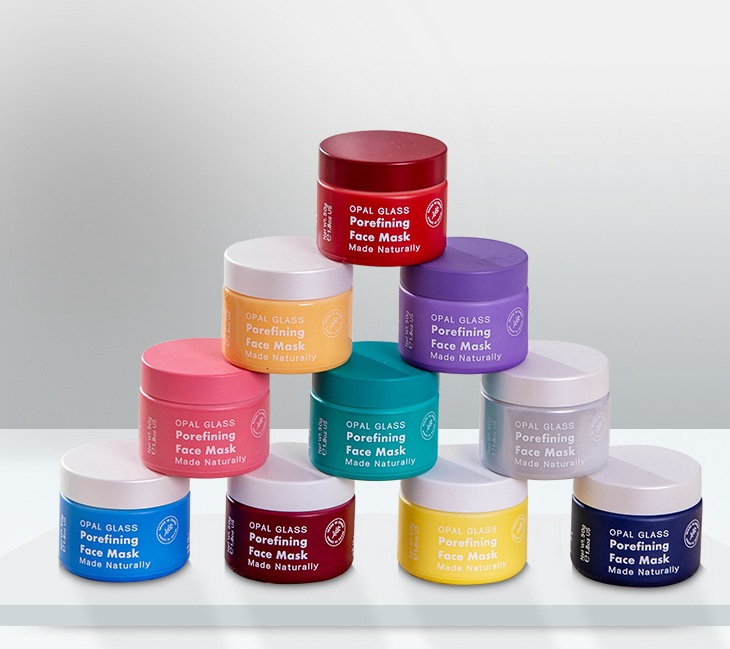 Spot 100g white porcelain cream bottle ceramic jar 100g cosmetic packaging material White porcelain cosmetic containers