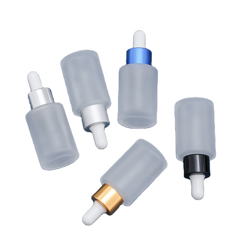 Spot 30ML original liquid glass frosted straight dropper cosmetic essence separate bottle