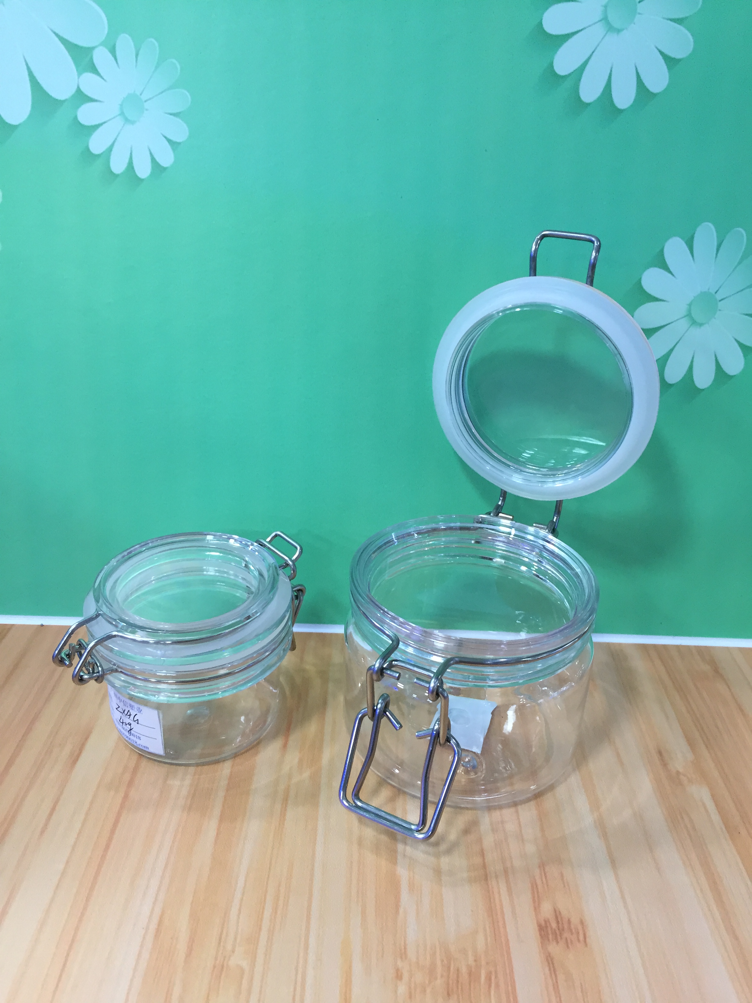 Spot airtight PET round cans 200g transparent plastic mask jar tea can food container hand wax jar