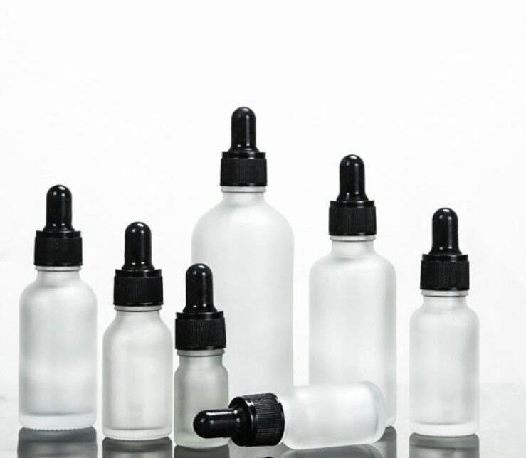 Spot wholesale black theft ring glue head dropper bottle glass refined oil bottle 5ml 10ml 15ml 20ml 30ml 50ml 100ml