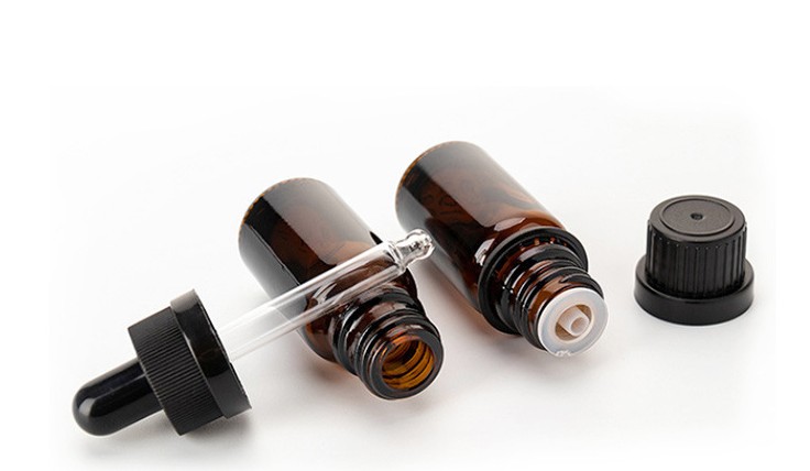 Spot wholesale black theft ring glue head dropper bottle glass refined oil bottle 5ml 10ml 15ml 20ml 30ml 50ml 100ml