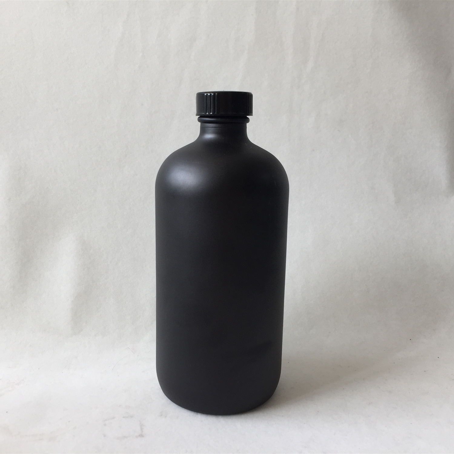 Spray Black Color Glass Boston Round 500ML Bottle 16OZ Glass Spray Bottle