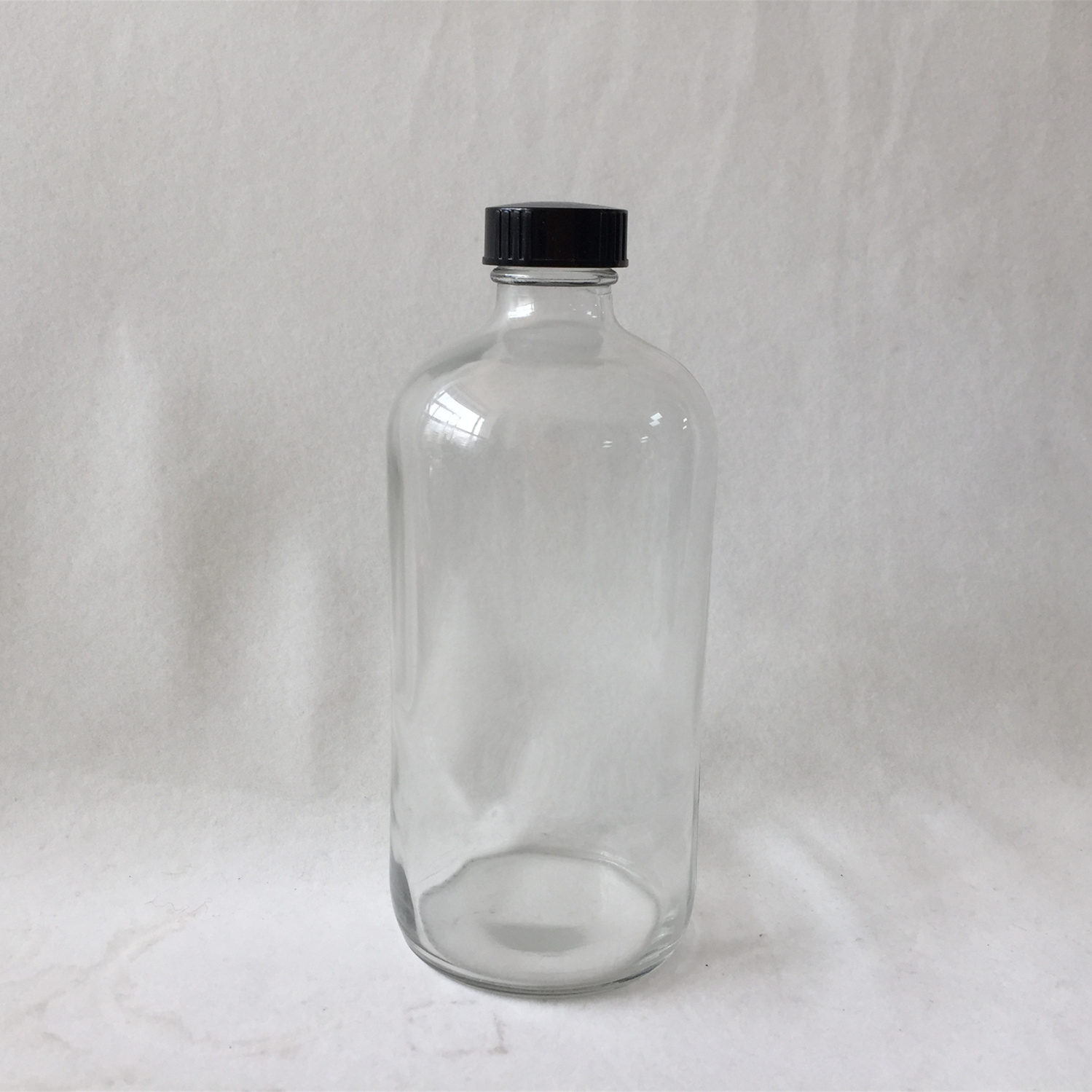 Spray Black Color Glass Boston Round 500ML Bottle 16OZ Glass Spray Bottle