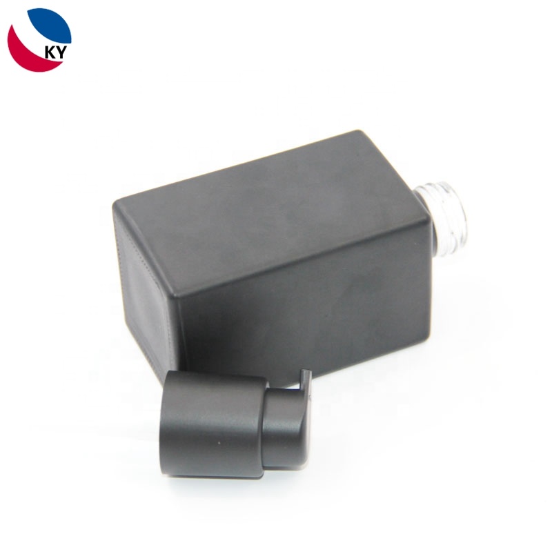 Spray Black Cosmetic Opaque 120Ml Frosted Glass Airless Pump Bottle