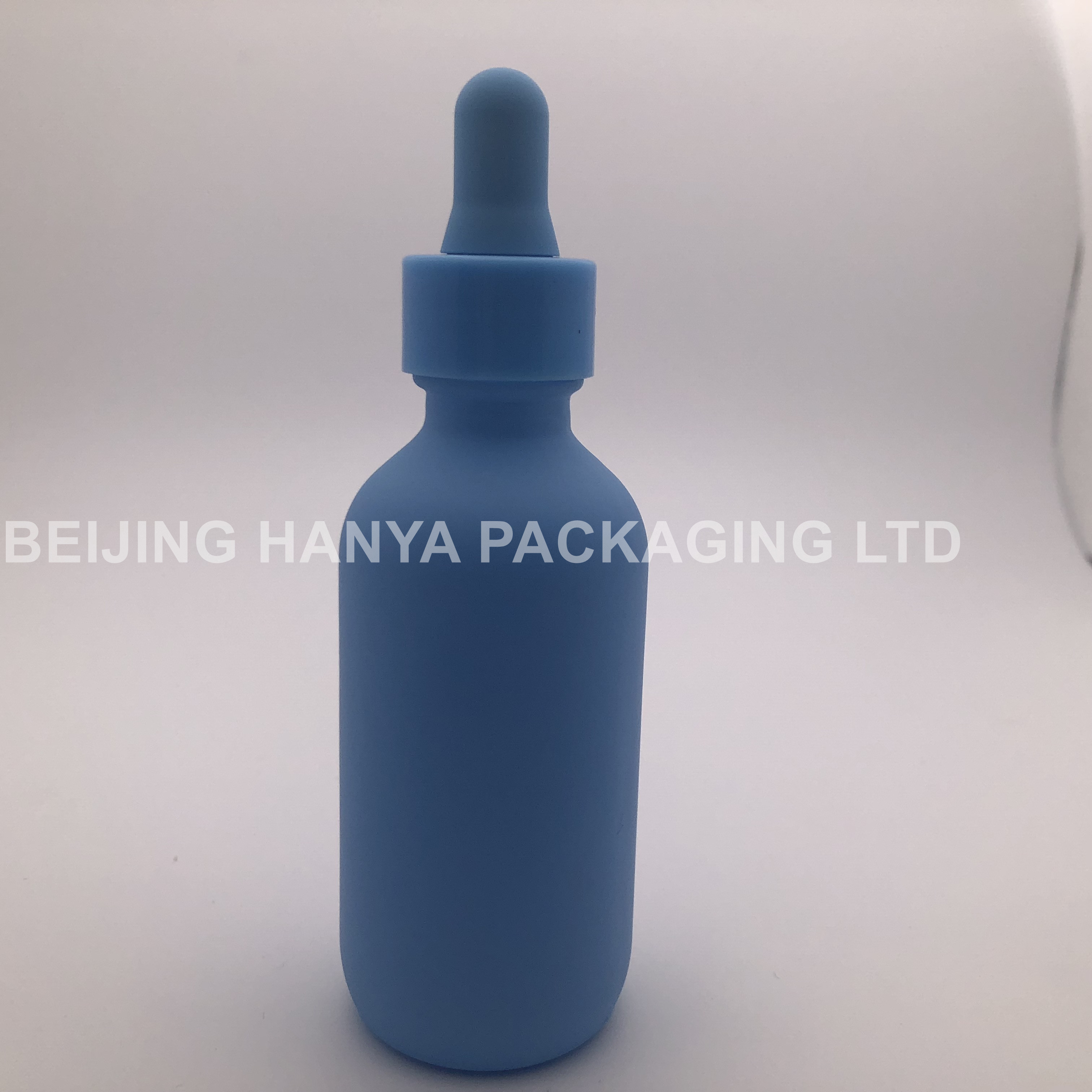 Spray Bottle Boston Glass Made in China Matte Round White Dropper Essential Oil Cosmetic Painted Color Customized Accepted HYE-1