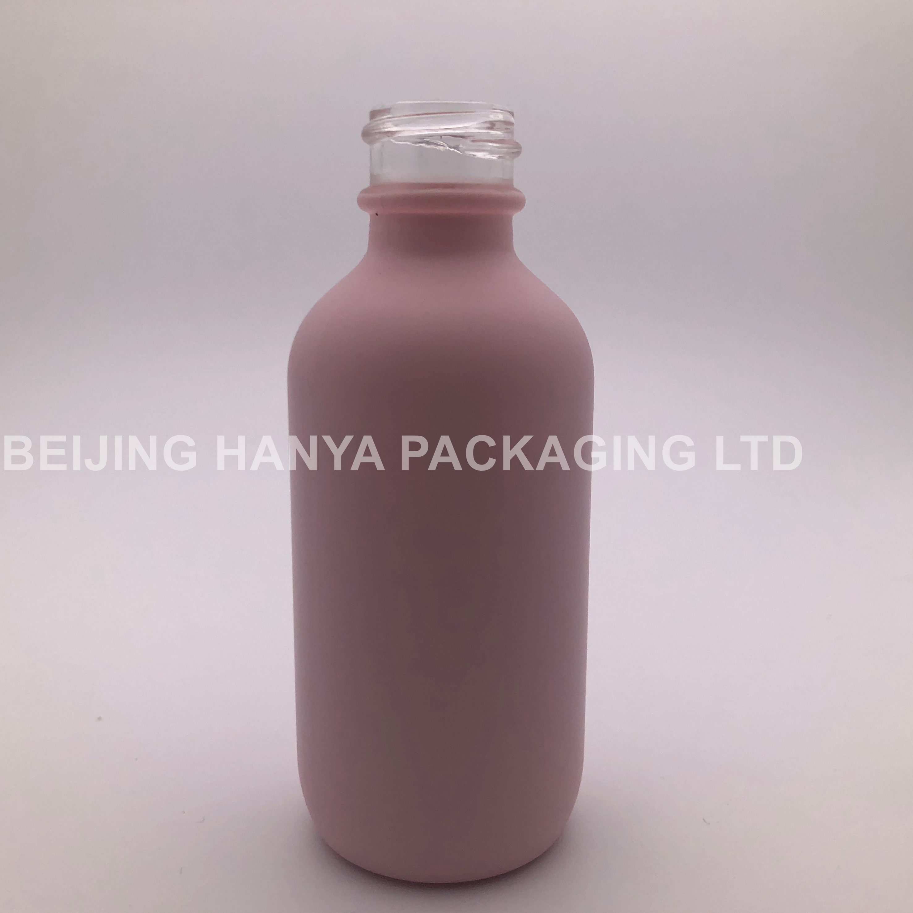 Spray Bottle Boston Glass Made in China Matte Round White Dropper Essential Oil Cosmetic Painted Color Customized Accepted HYE-1