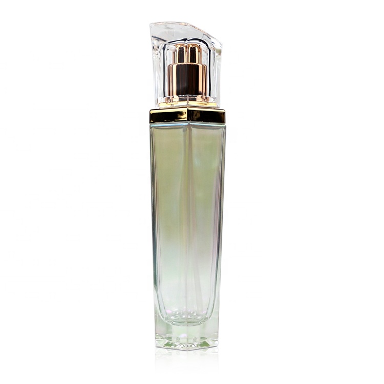Spray Bottle with Cap 90ml 3oz Clear Silver Electroplated Glass Perfume PUMP Sprayer Screen Printing Personal Care