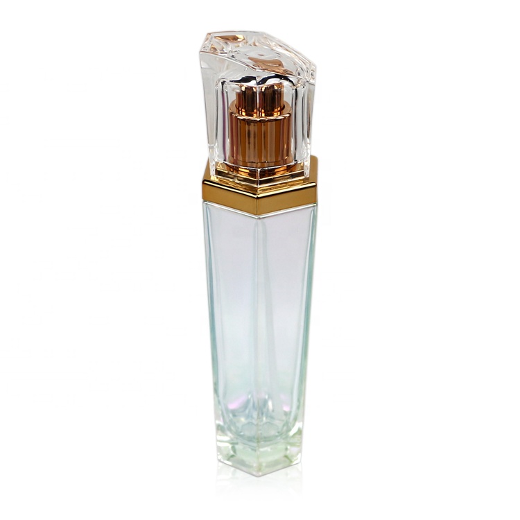 Spray Bottle with Cap 90ml 3oz Clear Silver Electroplated Glass Perfume PUMP Sprayer Screen Printing Personal Care