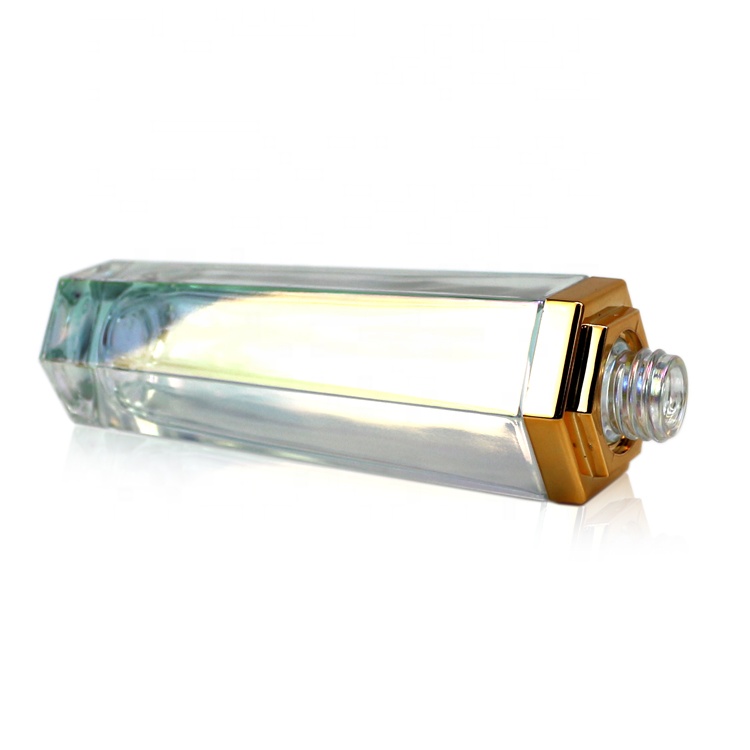 Spray Bottle with Cap 90ml 3oz Clear Silver Electroplated Glass Perfume PUMP Sprayer Screen Printing Personal Care