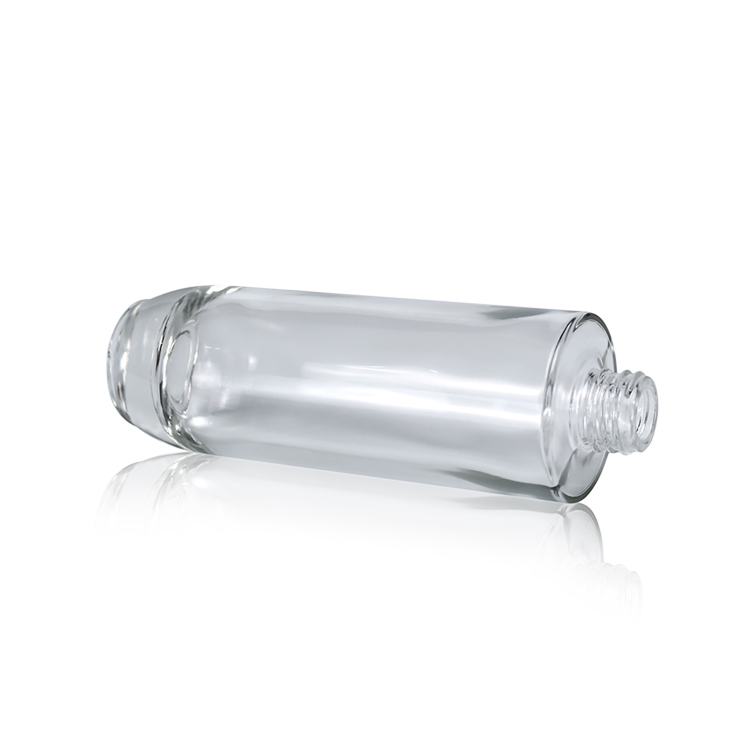 Spray Pump Bottle 120ml Clear Thick Glass with Golden Cap Perfume Screen Printing Personal Care Screw Cap