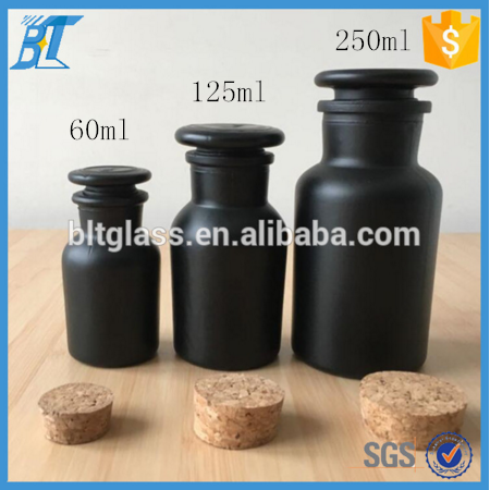Spray black color reagent Apothecary glass jar on 60ml 125ml 250ml 500ml