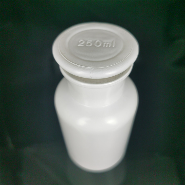 Spray white painted color reagent Apothecary glass jar on 250ml with white glass lid